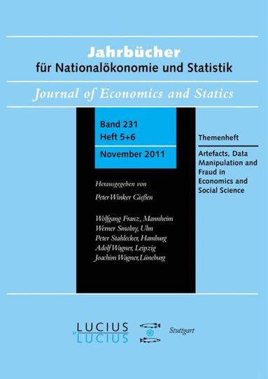 Andreas Diekmann - Methodological Artefacts, Data Manipulation and Fraud in Economics and Social Science, Inbunden