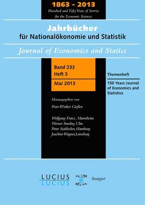 150 Years Journal of Economics and Statistics 1