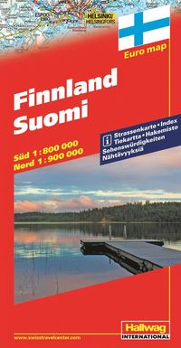 bokomslag Finland Hallwag karta : 1:800000-1:900000
