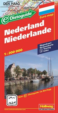 bokomslag Nederländerna Distoguide Hallwag karta : 1:200000