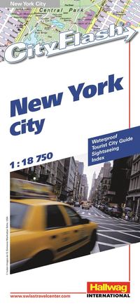 bokomslag New York City City Flash Hallwag stadskarta : 1:18750