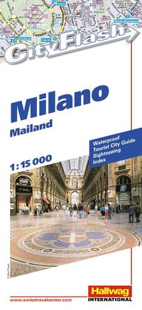 bokomslag Milano City Flash Hallwag stadskarta : 1:15000