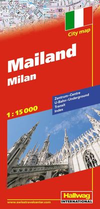 bokomslag Milano Hallwag stadskarta : 1:15000