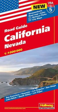 bokomslag USA California/Kalifornien karta nr 5 Hallwag : 1:1milj