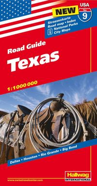 bokomslag USA Texas karta nr 9 Hallwag : 1:1milj
