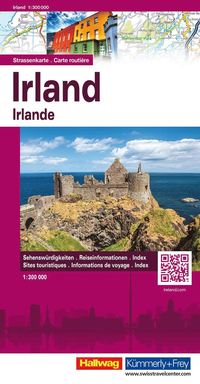 bokomslag Irland Hallwag karta : 1:300000