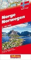 bokomslag Norge Hallwag karta : 1:750000