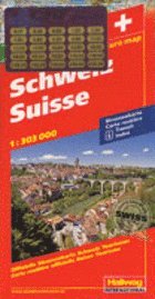 bokomslag Schweiz Distoguide Hallwag karta