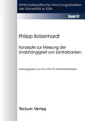 bokomslag Konzepte zur Messung der Unabhängigkeit von Zentralbanken