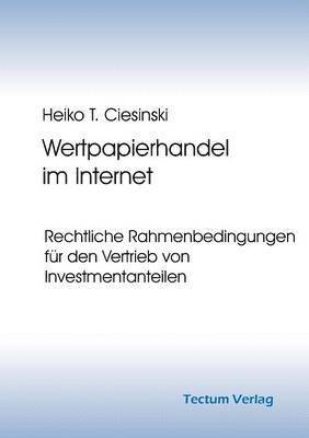 bokomslag Wertpapierhandel im Internet