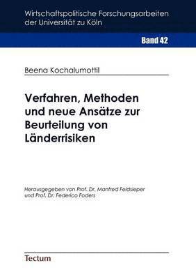 bokomslag Verfahren, Methoden und neue Ansätze zur Beurteilung von Länderrisiken