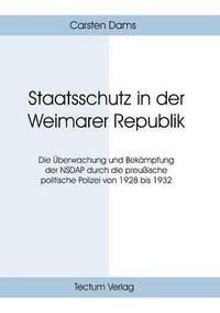 bokomslag Staatsschutz in der Weimarer Republik