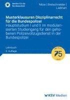 bokomslag Musterklausuren Disziplinarrecht für die Bundespolizei