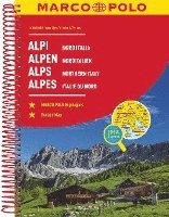 bokomslag MARCO POLO ReiseAtlas Alpen, Norditalien 1:300 000