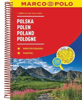 bokomslag MARCO POLO ReiseAtlas Polen 1:300 000