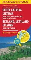 bokomslag MARCO POLO Länderkarte Estland, Lettland, Litauen, Baltische Staaten 1: 800 000