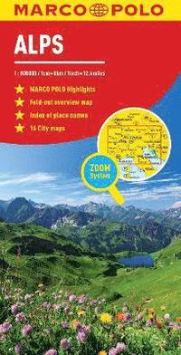 bokomslag Alperna 1:800.000