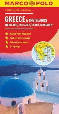 bokomslag Greece & the Islands Map: Mainland, Cyclades, Corfu, Sporades