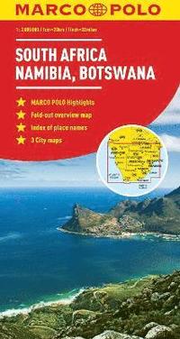 bokomslag South Africa, Namibia, Botswana Map