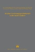 Hannelore Kohl, Joachim Lindner - 20 Jahre Verfassungsgerichtsbarkeit in Den Neuen Landern, Inbunden