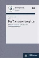 bokomslag Das Transparenzregister