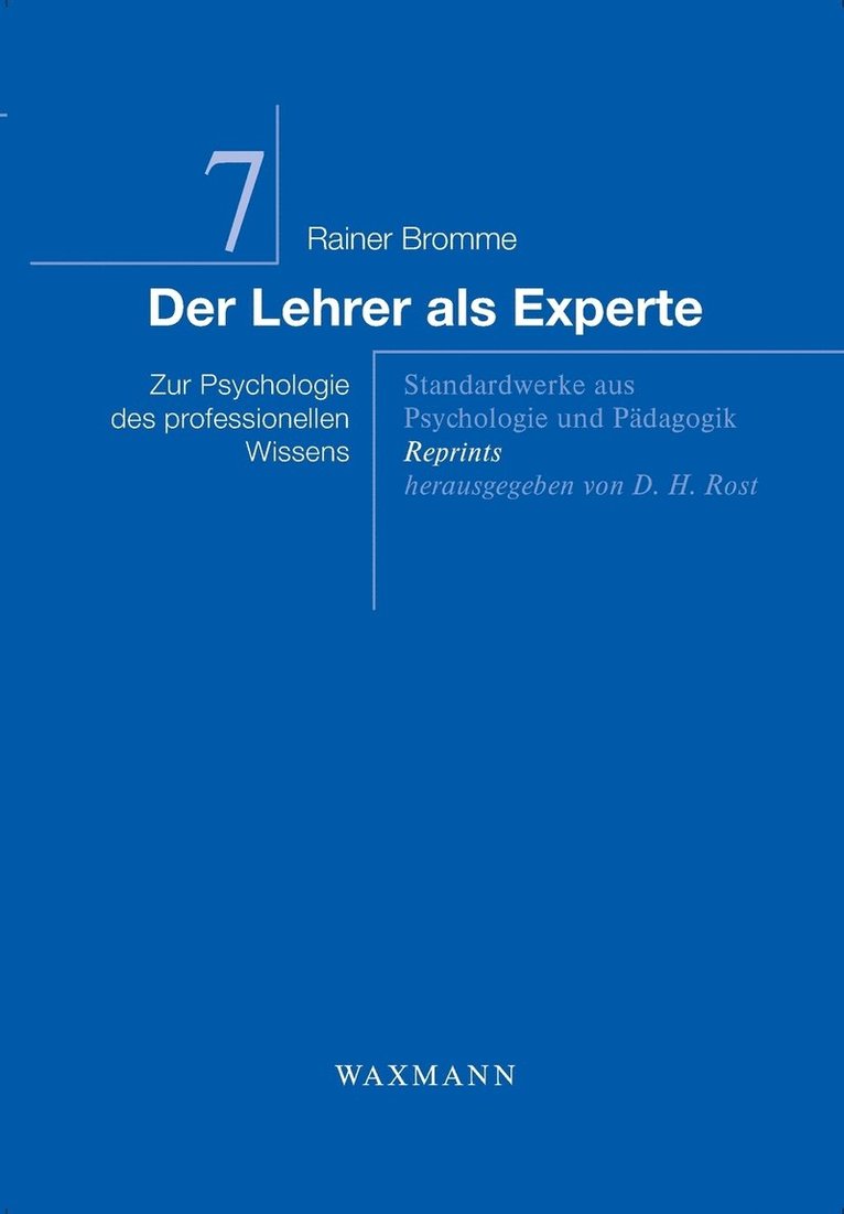 Rainer Bromme - Lehrer als Experte, Häftad