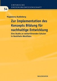 bokomslag Zur Implementation des Konzepts Bildung für nachhaltige Entwicklung
