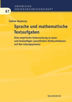 Sabine Stephany - Sprache und mathematische Textaufgaben, Häftad