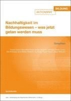 bokomslag Nachhaltigkeit im Bildungswesen - was jetzt getan werden muss
