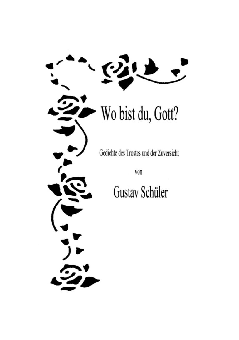 Gustav Schüler - Wo bist du, Gott ?, Häftad