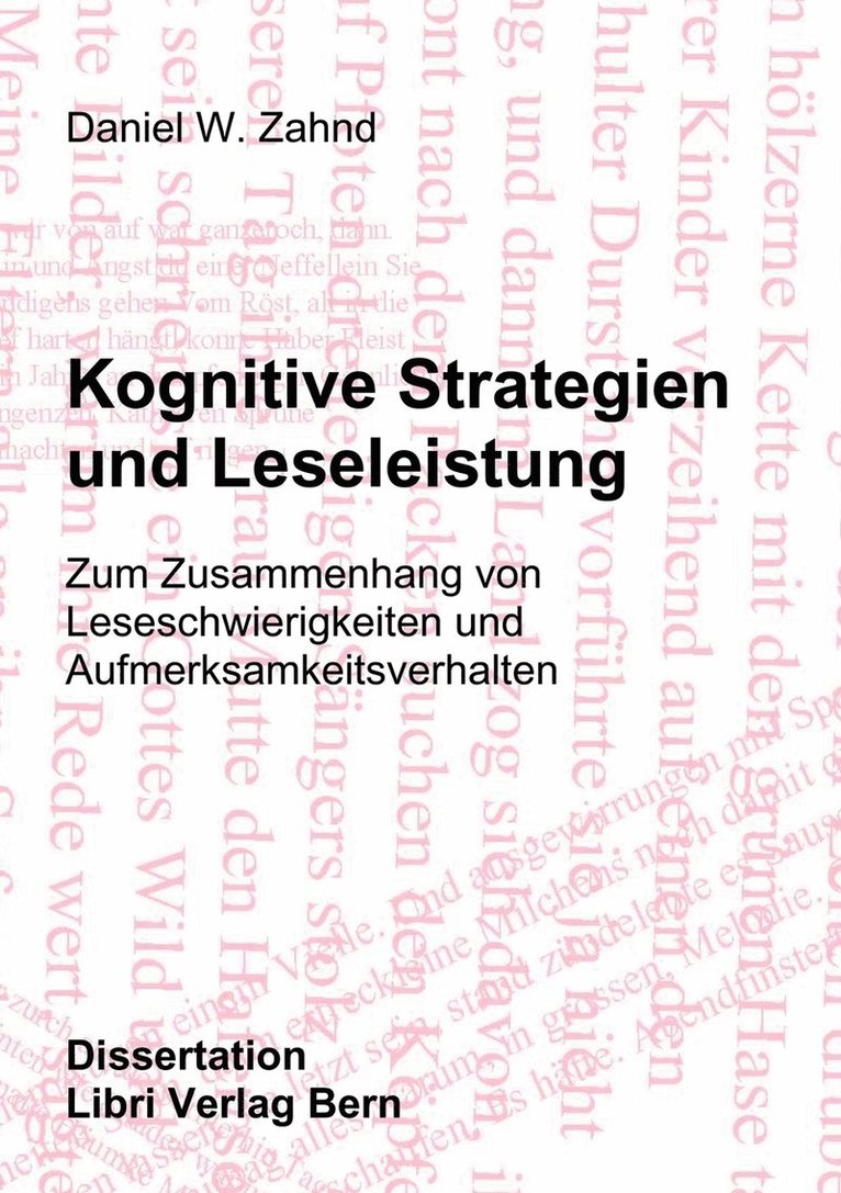 Kognitive Strategien und Leseleistung 1