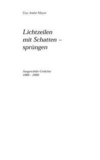 bokomslag Lichtzeilen mit Schattensprüngen