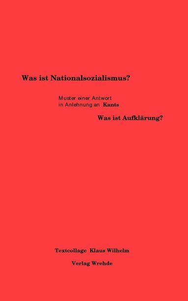 bokomslag Was ist Nationalsozialismus?