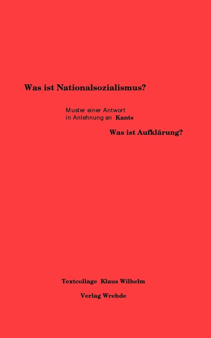 Was ist Nationalsozialismus? 1