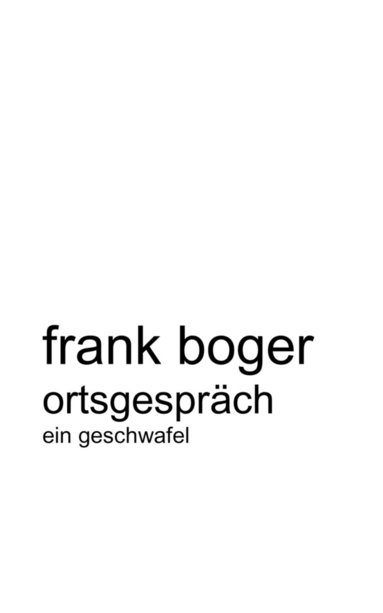 bokomslag Ortsgespräch