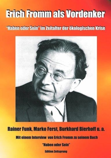 bokomslag Erich Fromm als Vordenker