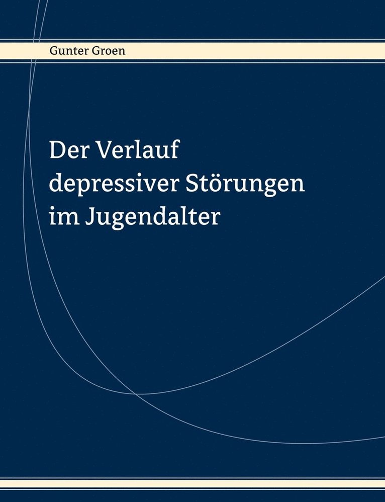 Verlauf depressiver Störungen im Jugendalter