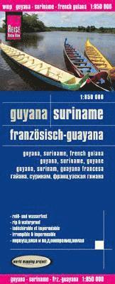 bokomslag Reise Know-How Landkarte Guyana, Suriname, Französisch-Guayana (1:850.000)