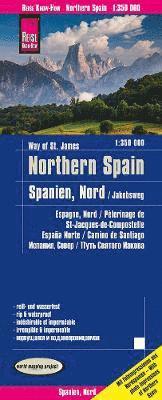 bokomslag Northern Spain and Way of St. James (1:350.000)