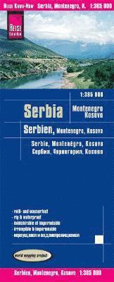 bokomslag Reise Know-How Landkarte Serbien, Montenegro, Kosovo 1 : 385.000