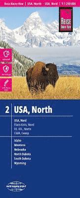 bokomslag USA 2 North (1:1.250.000)