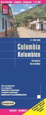 bokomslag Reise Know-How Landkarte Kolumbien / Colombia 1:1.400.000