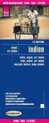 bokomslag India (1:2.900.000) with Nepal und Sri Lanka