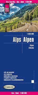 bokomslag Reise Know-How Landkarte Alpen / Alps (1:550.000)