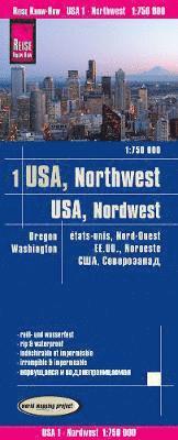 bokomslag USA 1 Northwest (1:750.000)