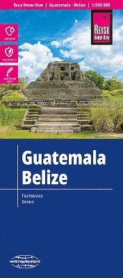 bokomslag Guatemala - Belize Map