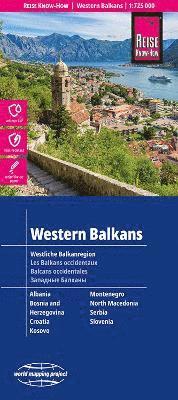 bokomslag Reise Know-How Landkarte Westliche Balkanregion / Western Balkans (1:725.000)