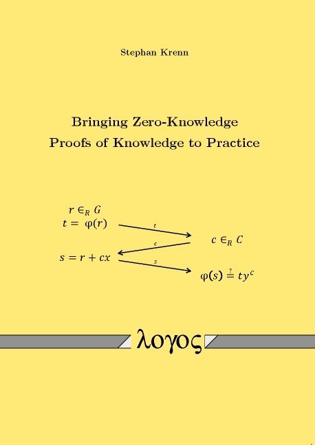 Stephan Krenn - Bringing Zero-Knowledge Proofs of Knowledge to Practice, Häftad