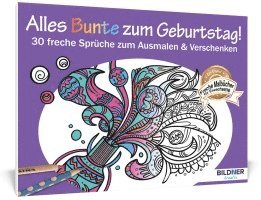 bokomslag Malbuch für Erwachsene: Alles Bunte zum Geburtstag!