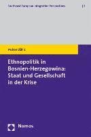 bokomslag Ethnopolitik in Bosnien-Herzegowina: Staat Und Gesellschaft in Der Krise